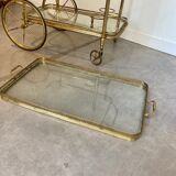 Chariot roulant vintage doré