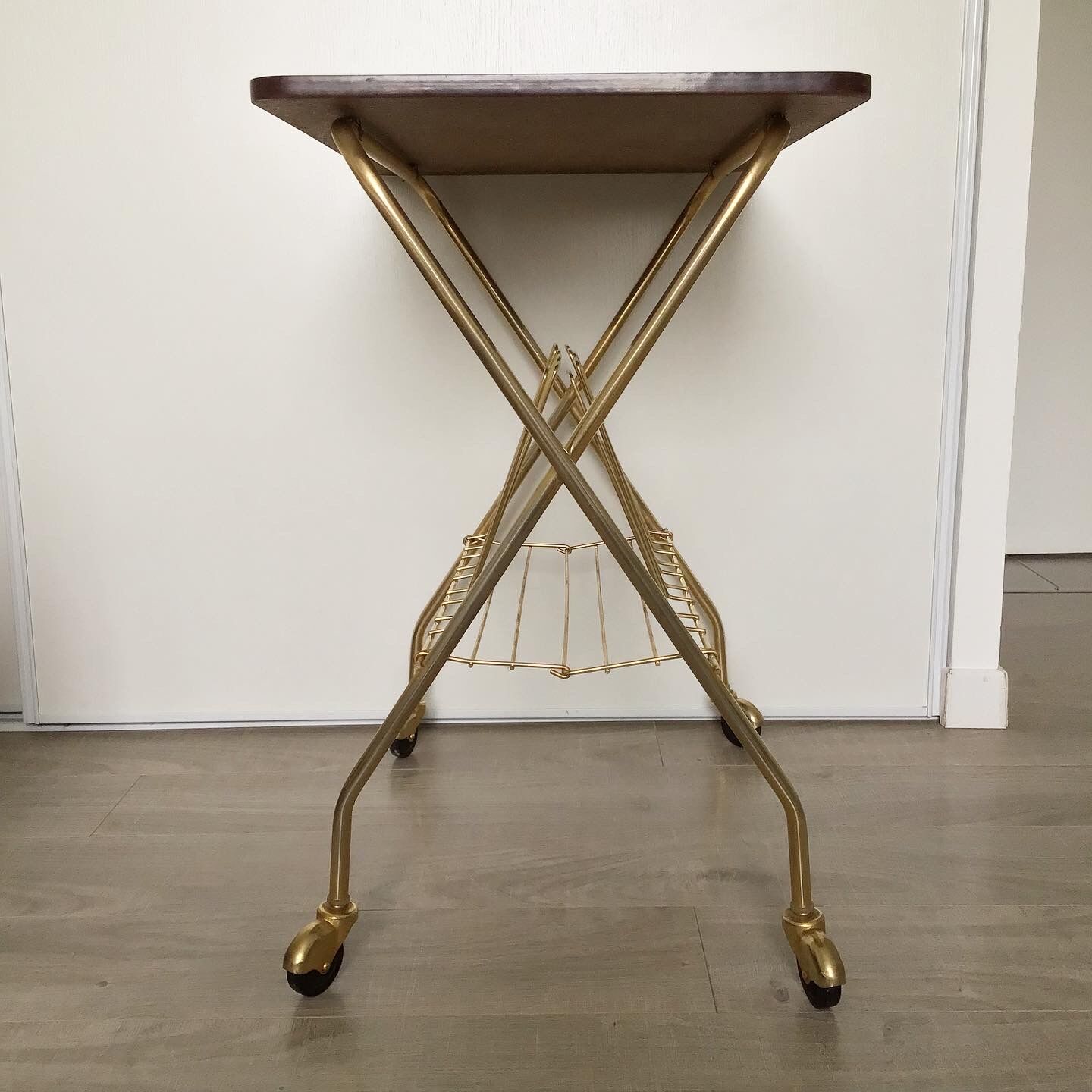 Vintage folding vinyl tray