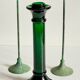 Bougeoirs vintage verre et métal