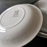 Set of 6 hollow plates 1970 signed Hoffman