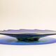Plat Murano vintage bleue et jaune, Italie, années 1960