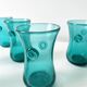 Set of bubble glass water glasses from the 1960s.