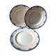 Lot of 3 flat plates 19th model "Athens" Longwy