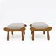 Paire de tabourets en hêtre de style Philip Arctander, années 1960