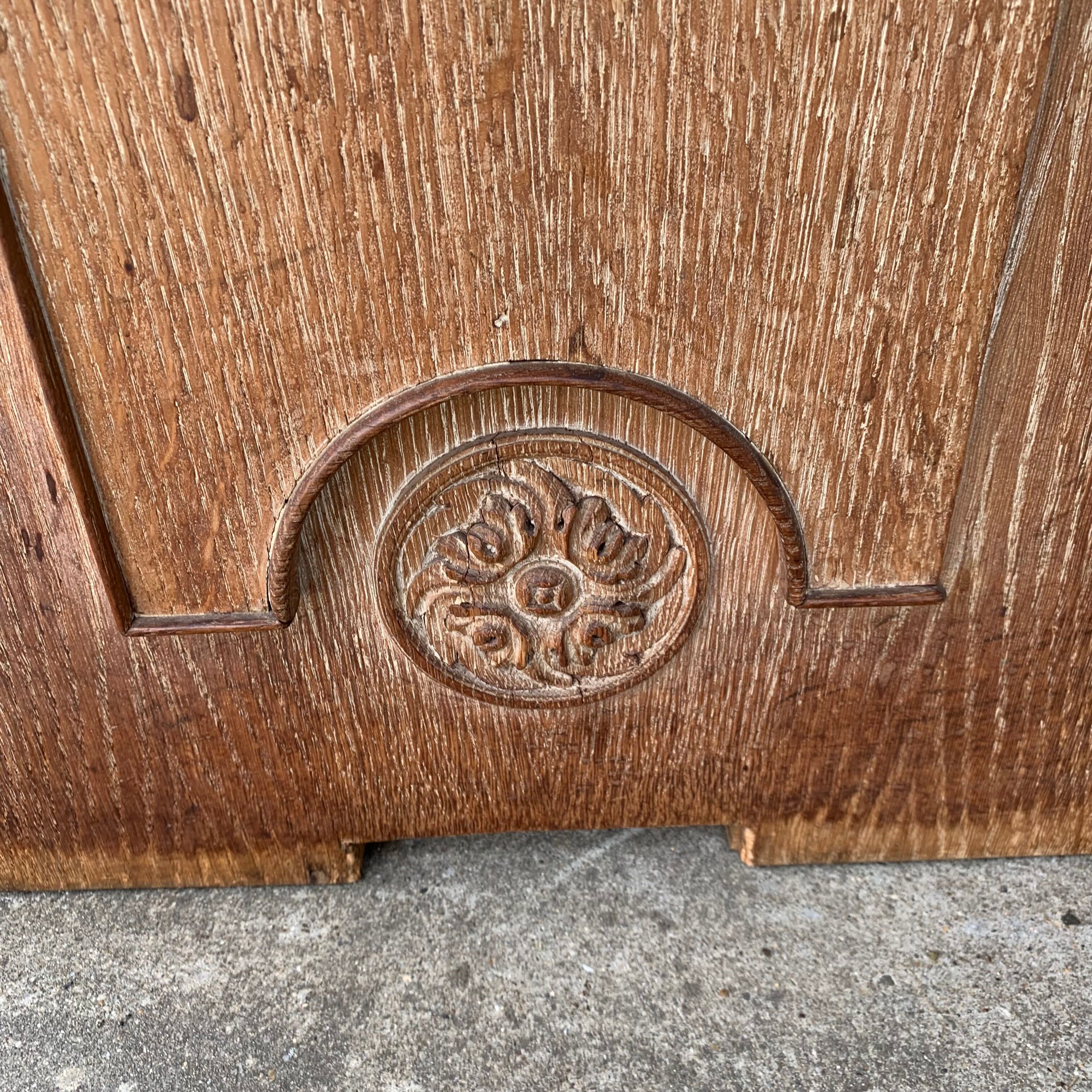 Art Deco dining table in cerused oak circa 1940