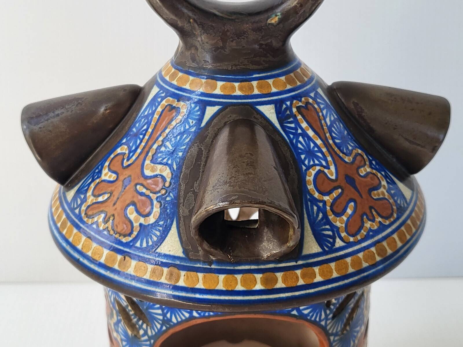 Gouda night light candle holder art deco 1915 vintage updated