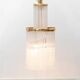 Vintage cascade chandelier in glass and brass – 1970s design