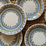 6 vintage Ceramic Roger Capron plates