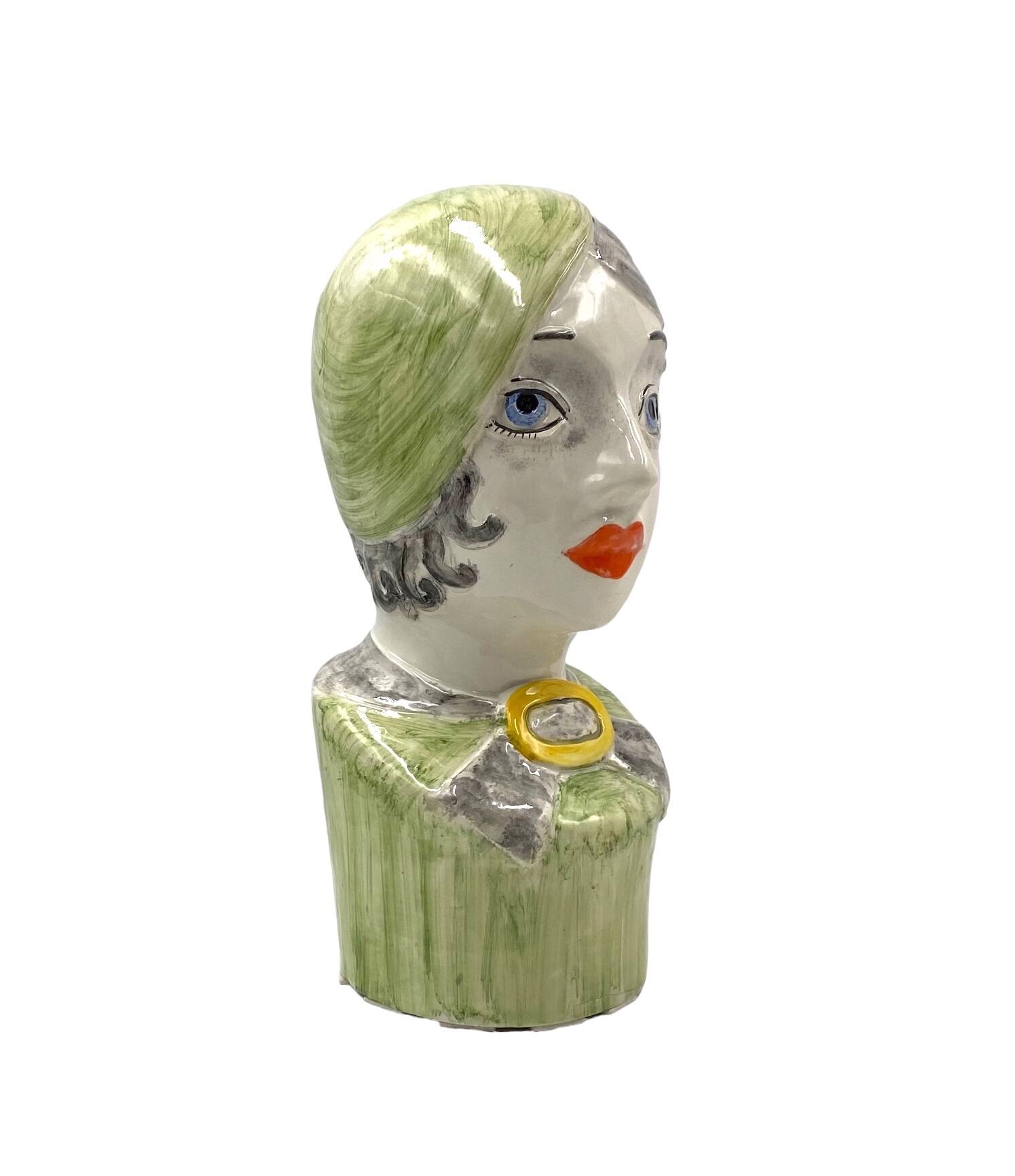 Tarcisio Tosin, Two half-bust sculptures, La Freccia, Vicenza Italy 1960s