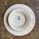 Léon Graves cake plate in earthenware, "Marie-Louise" service.