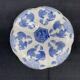 Chinese covered pot, box, jewelry box, pumpkin, white porcelain, China blue plant decor