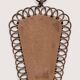Miroir en rotin vintage