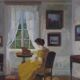“Interior with Woman” by Edith Gert