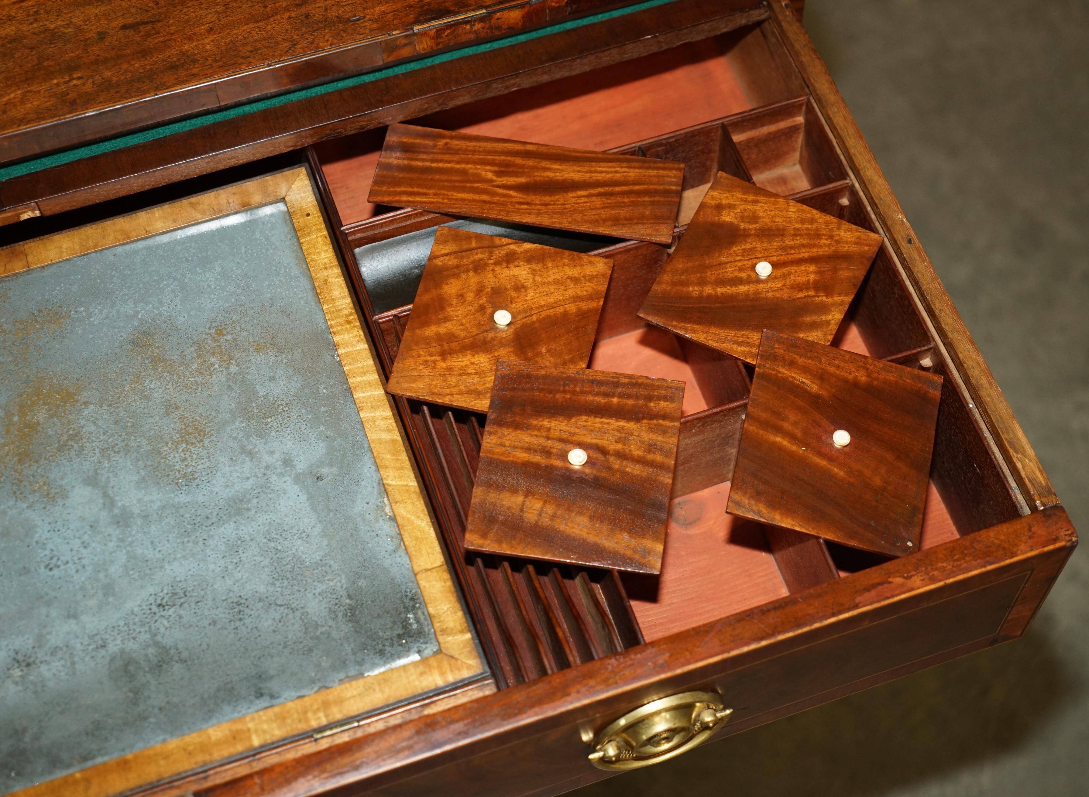George III Georgian commode attributed to Gillows of Lancaster