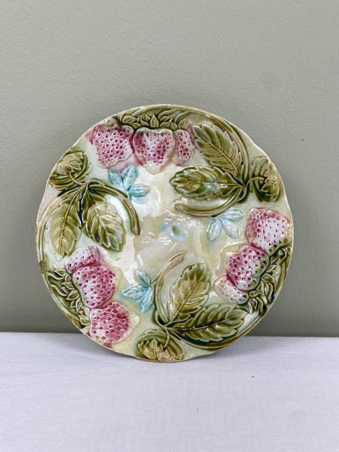 Strawberry slushie plate