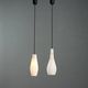 Vintage metal and opaline glass lamps, Italian design, 1960s.
