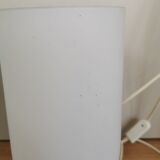 Set of 2 Vintage White Glass Table Lamp by Ivan Jakes, Czechoslovakia 1960s