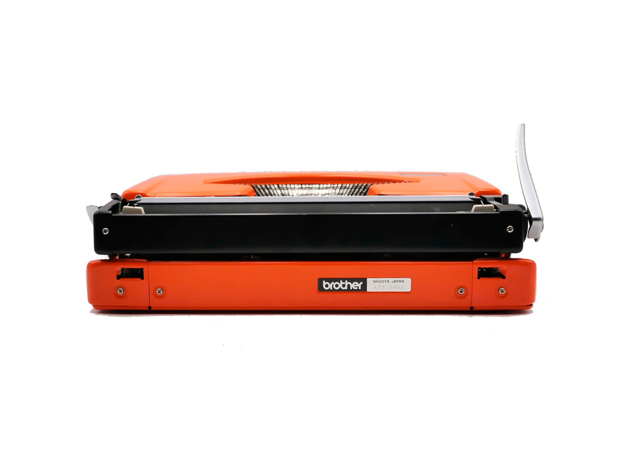 Revised orange brother 210 typewriter with new ribbon