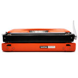 Revised orange brother 210 typewriter with new ribbon