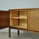 Vintage German Rio sideboard in rosewood, woven finish, Leo Bub, 19