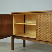 Buffet rio allemand vintage en palissandre, finition tissée, leo bub, 19