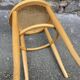 vintage curved wooden stool