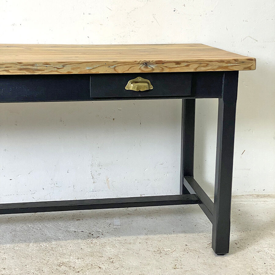 Table de ferme en Sapin vintage 50's