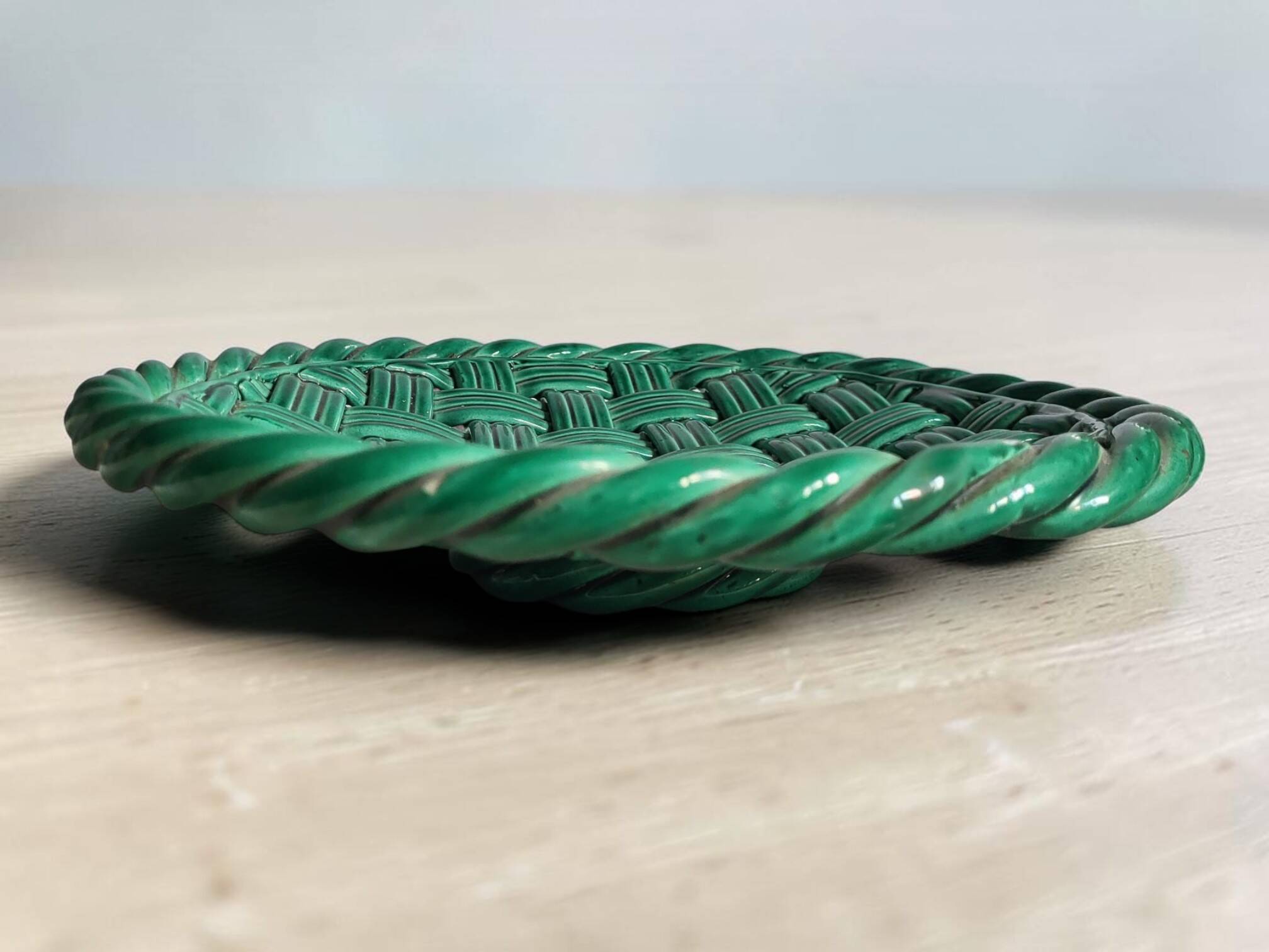 Woven ceramic basket Vallauris