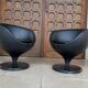paire de fauteuils Luna de Pierre Guariche pour Meurop, 1960