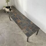 1950s slate coffee table