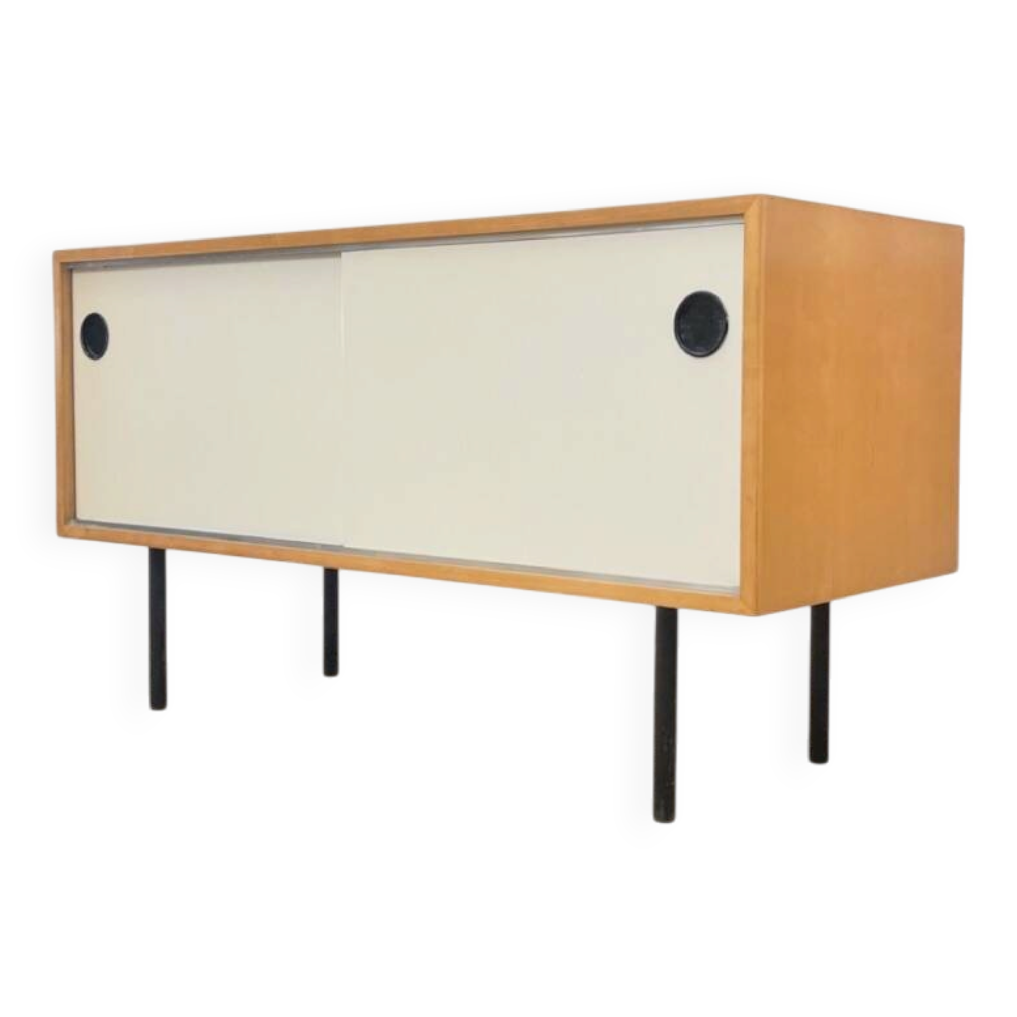 Kurt Thut small cabinet with sliding doors Switzerland 1950s