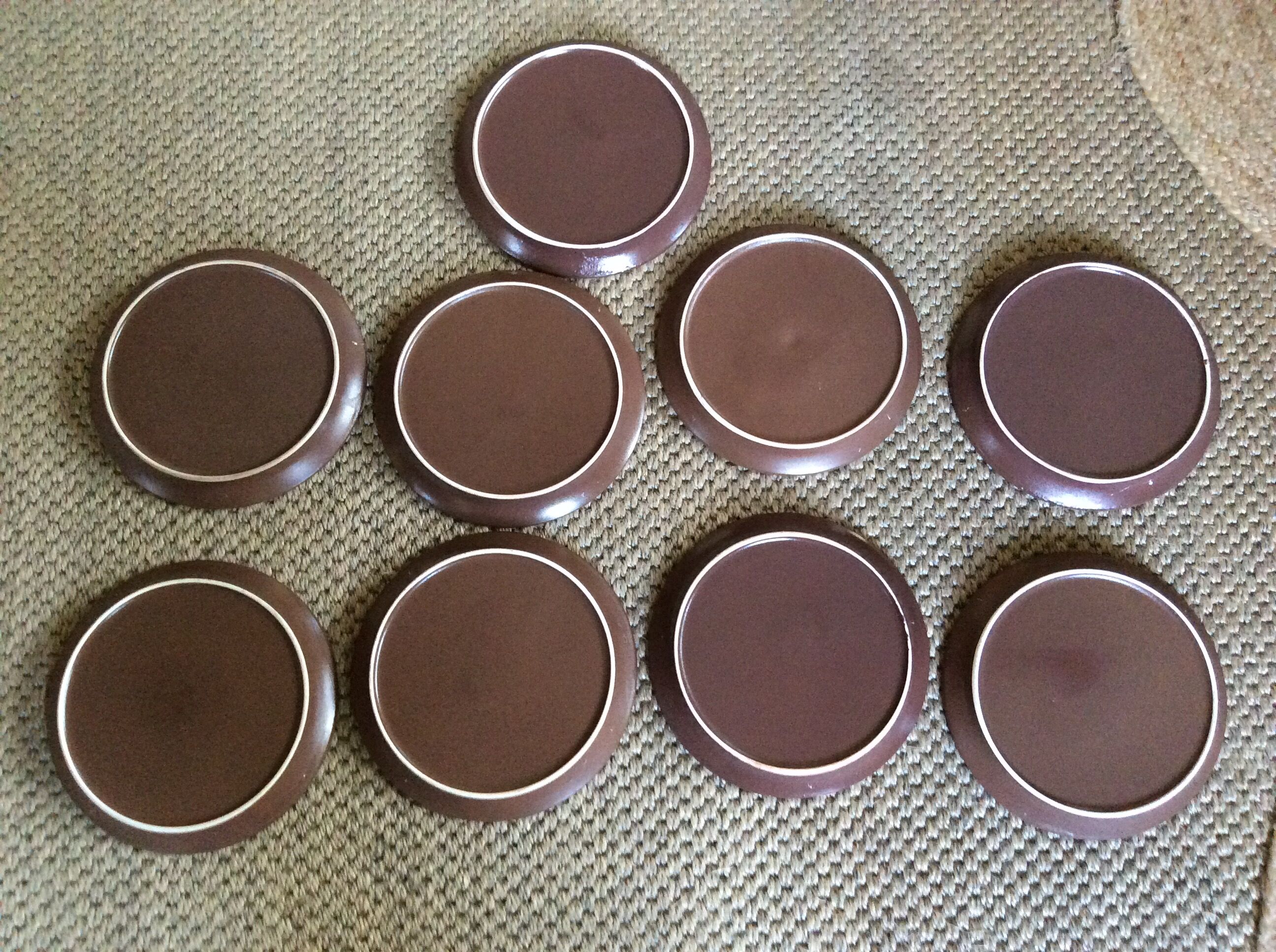 Series of 9 sandstone plates