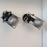 Pair of vintage Sintesi adjustable wall lights, by Gismonti for Artemide, Italy 1975