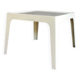 Square fiberglass dining table - space-age design 1960