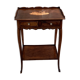 Old wooden side table with marquetry