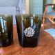Lot of 4 old glasses with silver crest