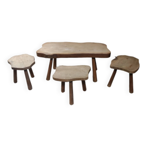 Ancien salon brutaliste 4 pièces