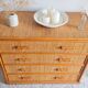 Vintage rattan chest of drawers circa 70s
