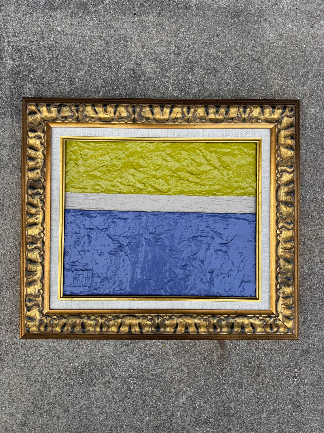 Modernist oil painting on canvas