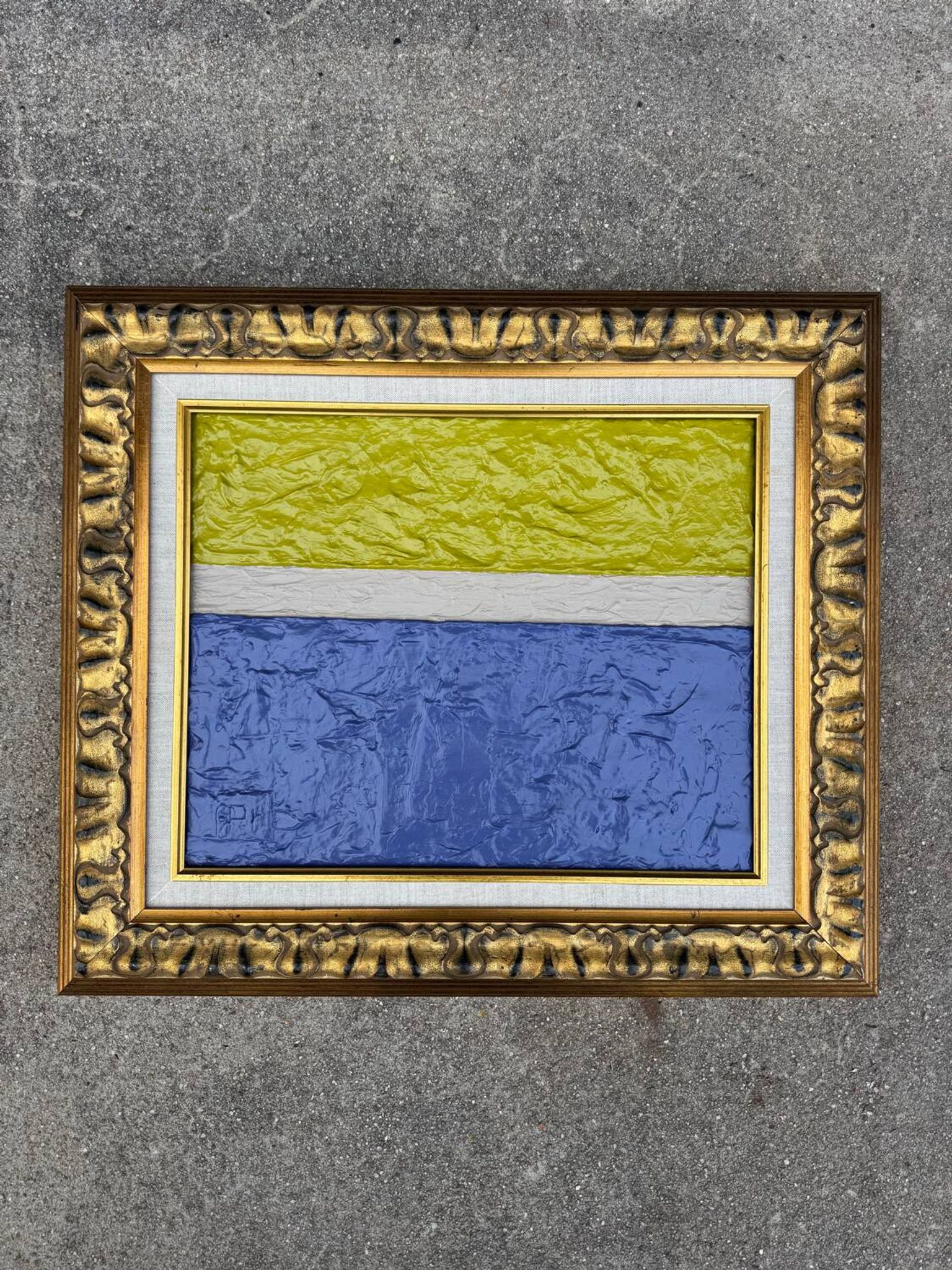 Modernist oil painting on canvas