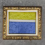 Modernist oil painting on canvas