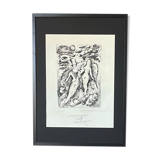 Lithographie originale signée numérotée - Mime Marceau