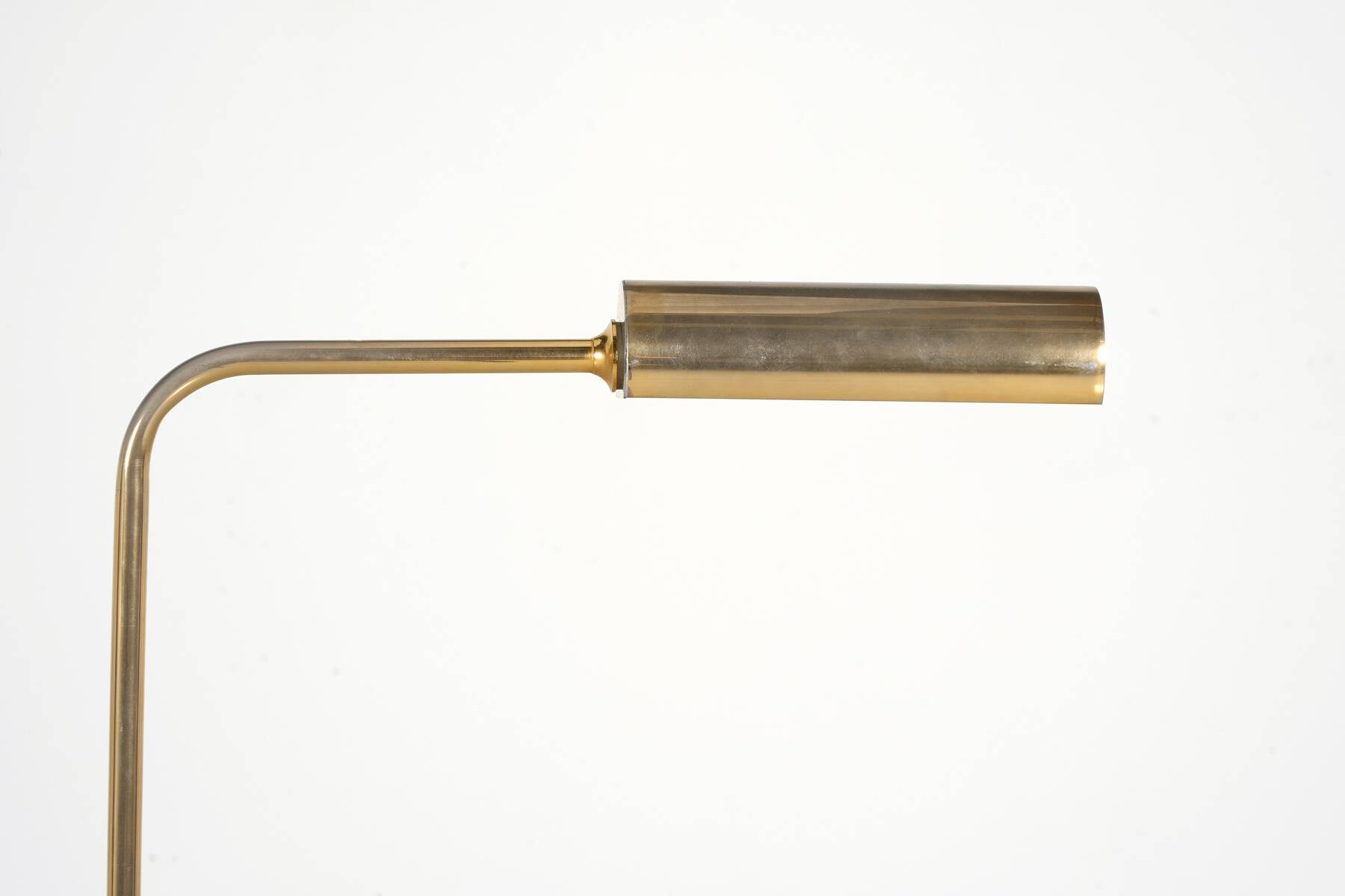 1980s gold modernist reading lamp