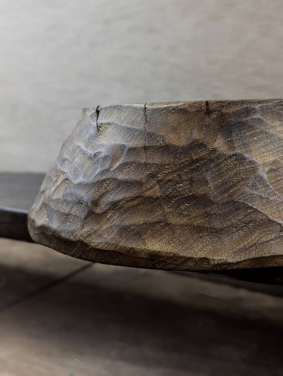 Burnt wood dish