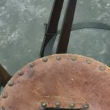 Vintage set of 3 Brutalist bar stools