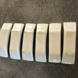 Set of 6 knife holders in asian porcelain