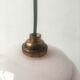 Paire de suspension en opaline