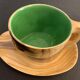 Cup and under cup in the taste of Grandjean Jourdan, height 8 cm