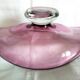 Art Deco style pedestal centrepiece in thick crystal from Val Saint Lambert, 1970s.