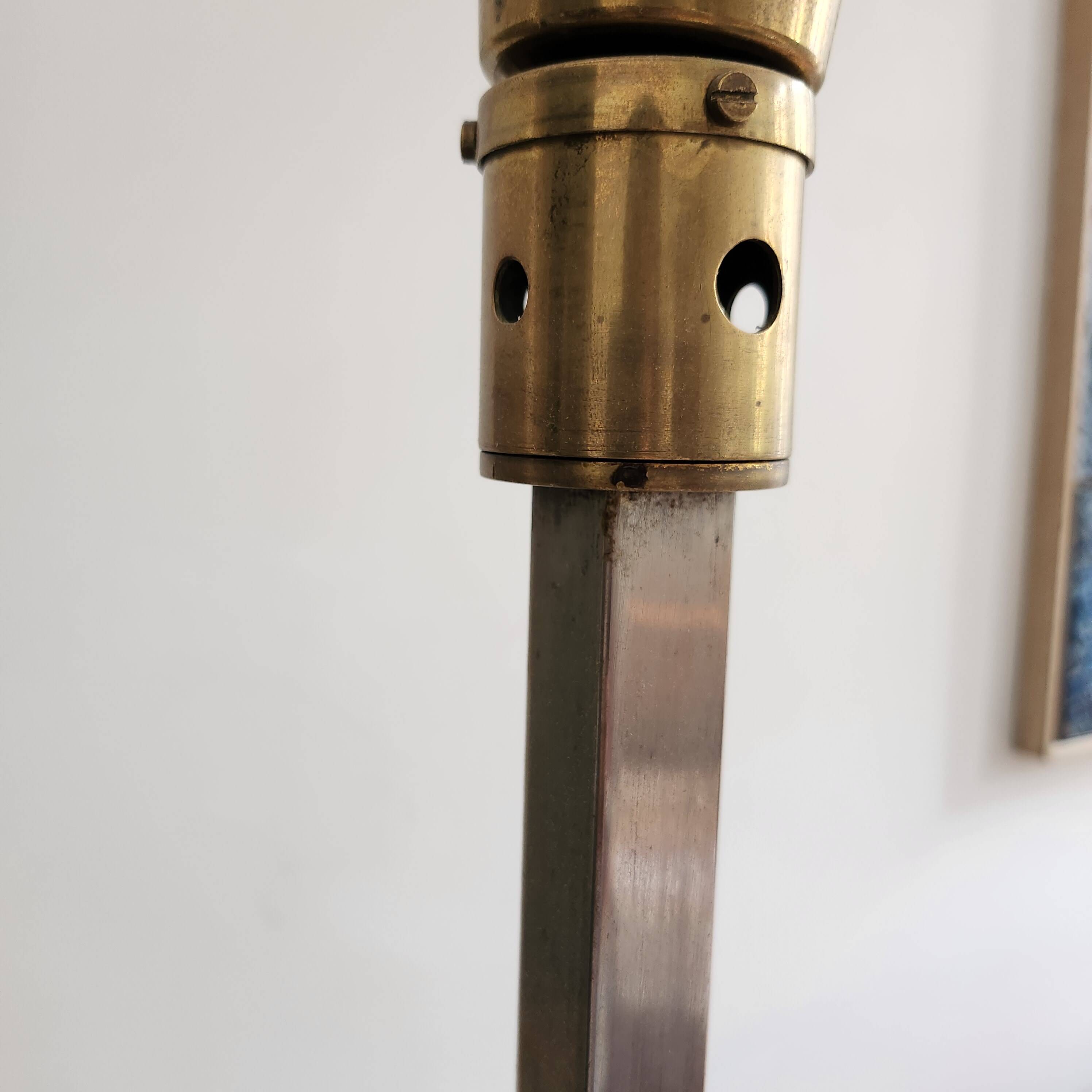 Brass and chrome floor lamp 60s